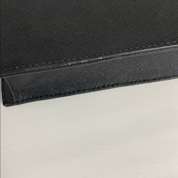 Badgley Mischka Black Crossbody Gold Hardware - Picture 6 of 8